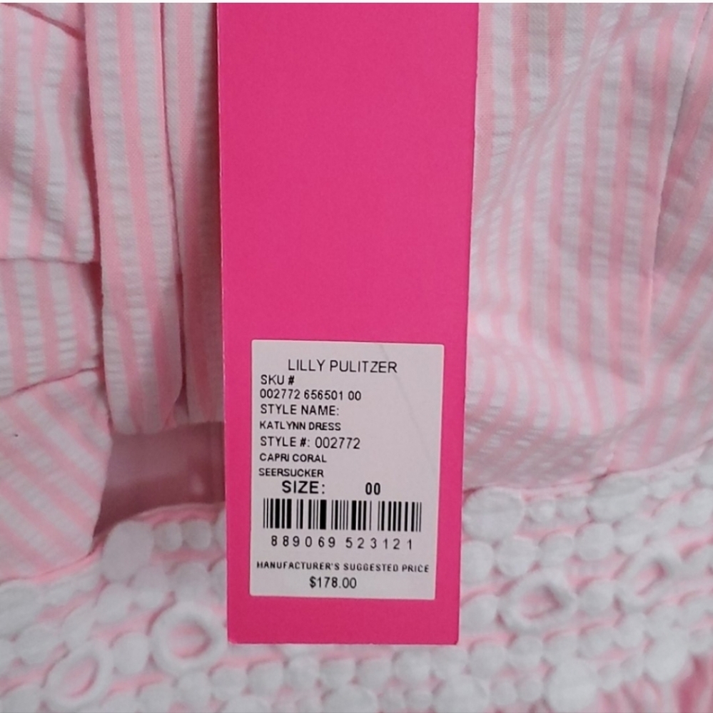NWT Lilly Pulitzer Katlynn Seersucker Sundress 00 - Picture 15 of 16